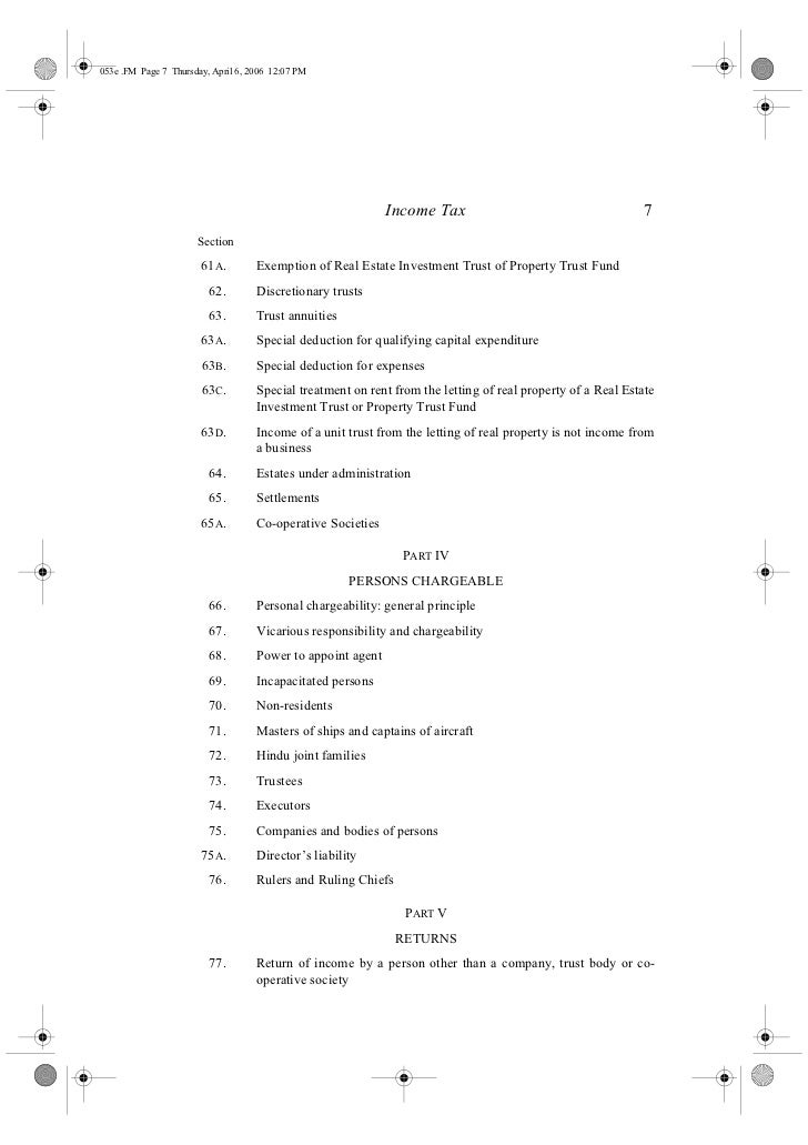 Income tax act 1967 (update & reprint 2006)