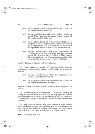Income tax act 1967 (update & reprint 2006)