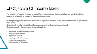 Income Objective INCOME TAX PLANNING IN INDIA PPT Document 1.pptx