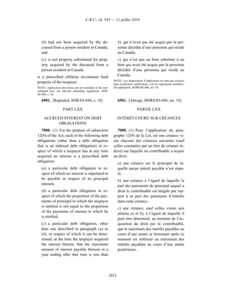 Income tax regulation