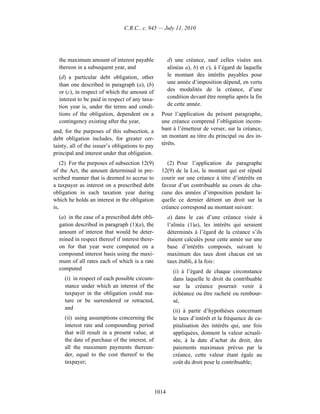 Income tax regulation