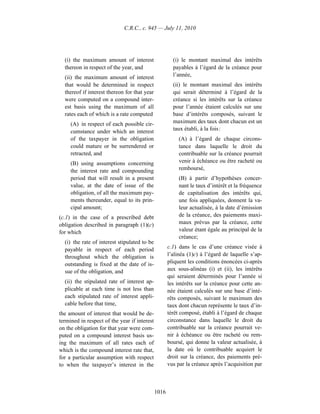 Income tax regulation