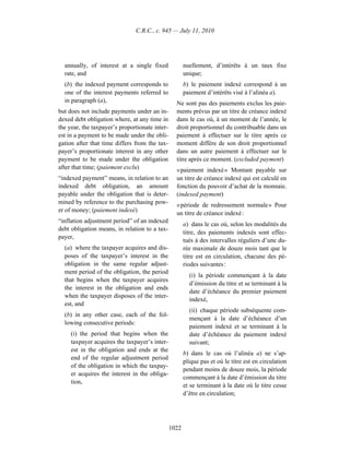 Income tax regulation