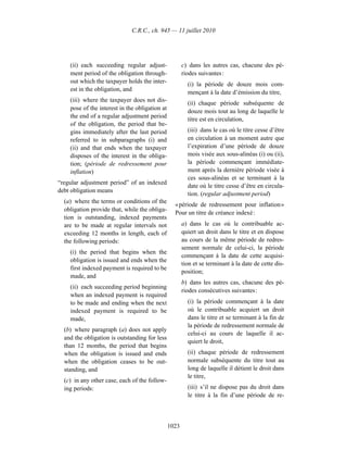 Income tax regulation