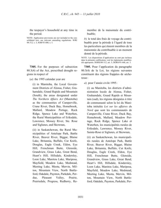 Income tax regulation