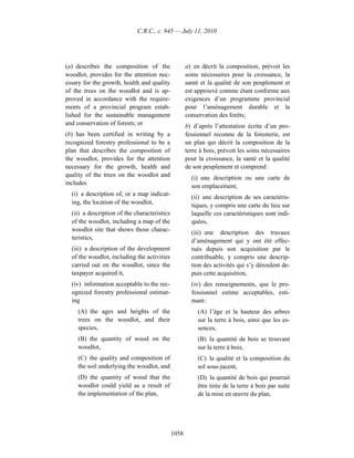 Income tax regulation