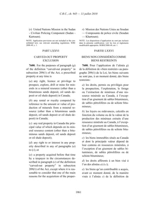 Income tax regulation