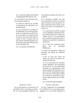 Income tax regulation