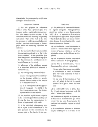 Income tax regulation