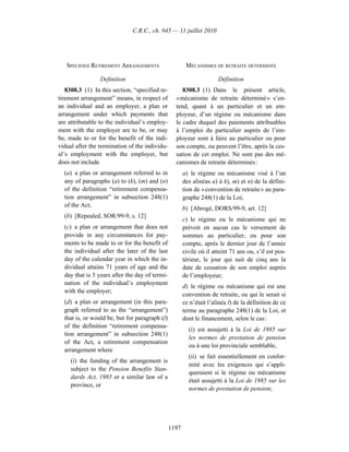 Income tax regulation