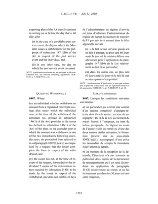 Income tax regulation