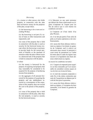 Income tax regulation