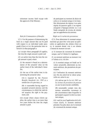 Income tax regulation