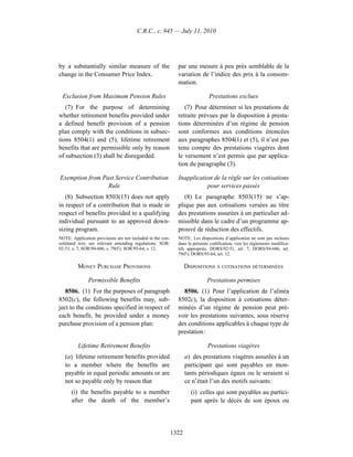 Income tax regulation