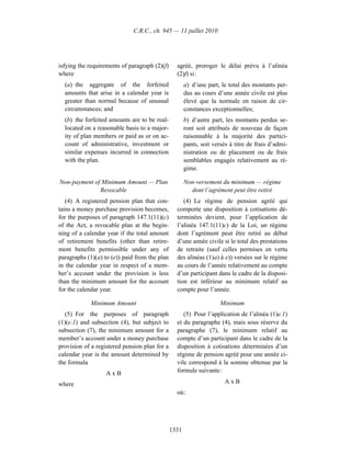 Income tax regulation