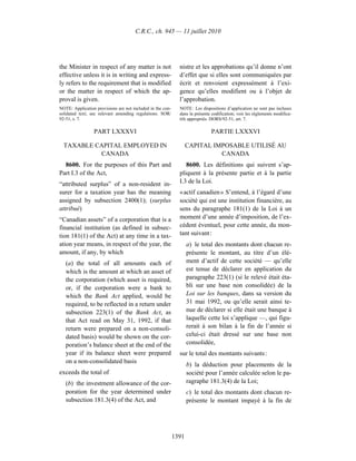 Income tax regulation