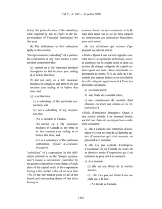 Income tax regulation