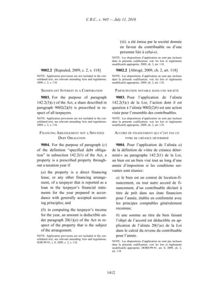 Income tax regulation