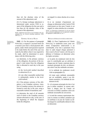 Income tax regulation