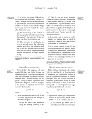 Income tax regulation