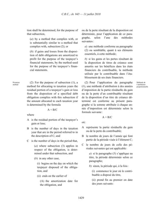 Income tax regulation