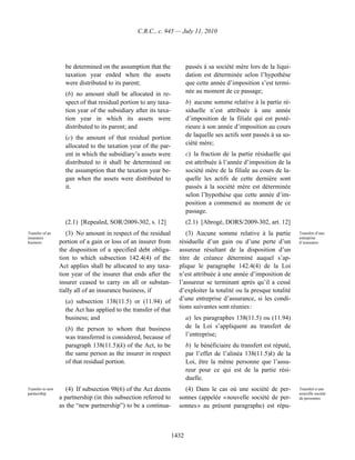 Income tax regulation