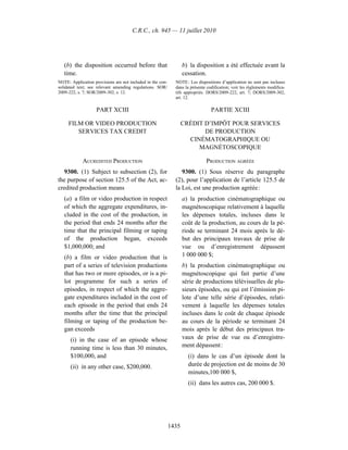 Income tax regulation