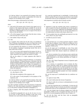 Income tax regulation