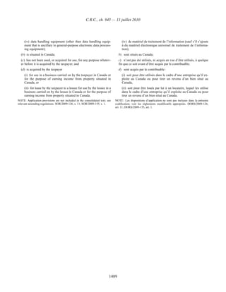 Income tax regulation