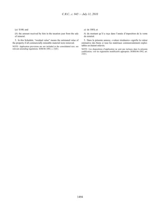 Income tax regulation