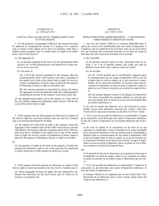 Income tax regulation