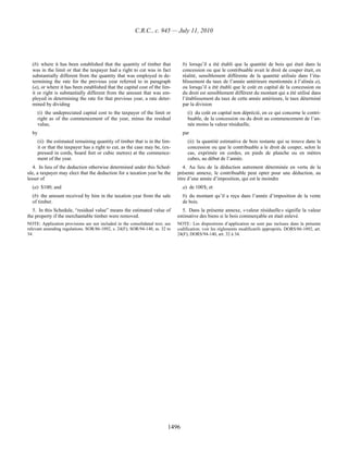 Income tax regulation