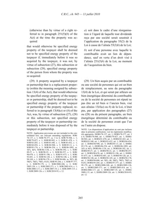 Income tax regulation