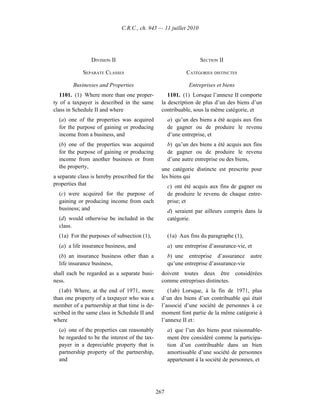 Income tax regulation