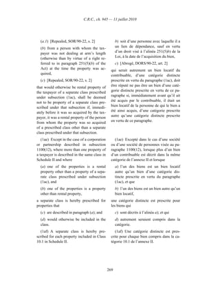 Income tax regulation