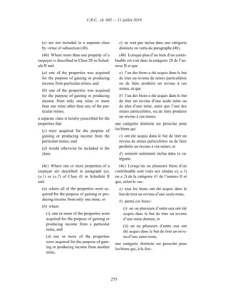 Income tax regulation