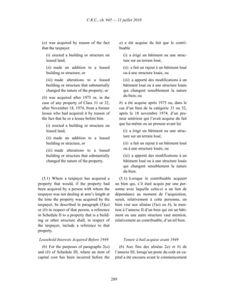 Income tax regulation