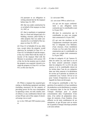 Income tax regulation