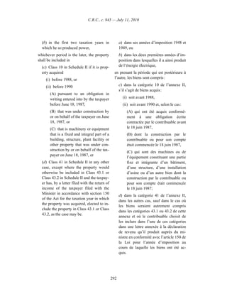 Income tax regulation