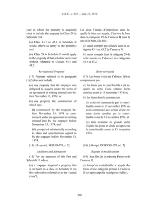 Income tax regulation