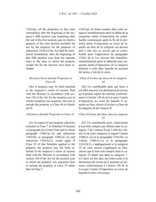 Income tax regulation