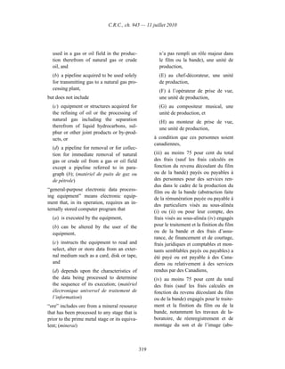 Income tax regulation