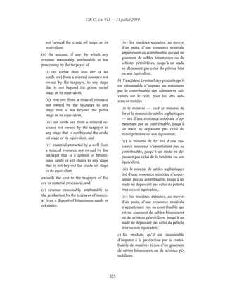 Income tax regulation