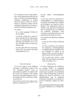 Income tax regulation