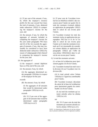 Income tax regulation