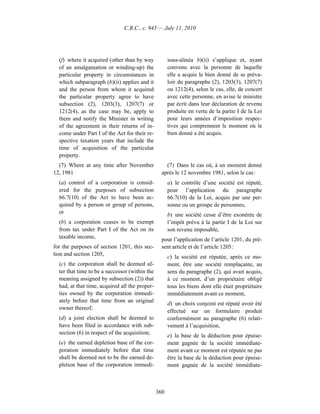 Income tax regulation