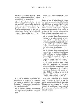 Income tax regulation