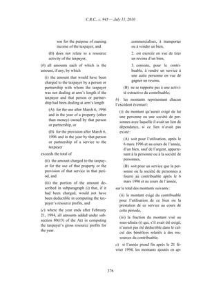 Income tax regulation