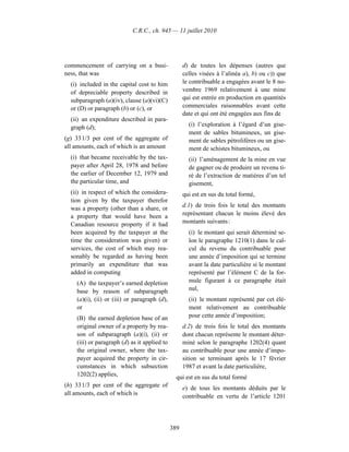 Income tax regulation