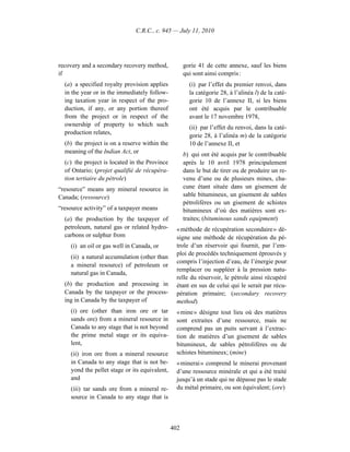 Income tax regulation